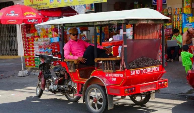 Popular transport in Kratie