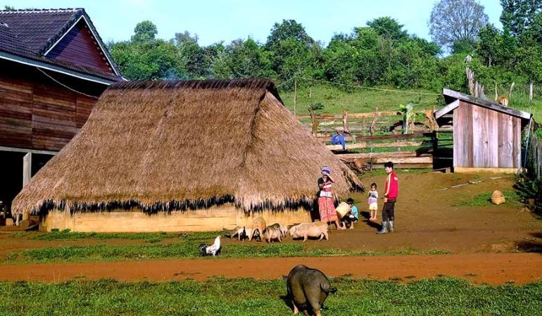 The local Mondulkiri village