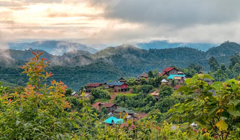 Luang namtha overview laos