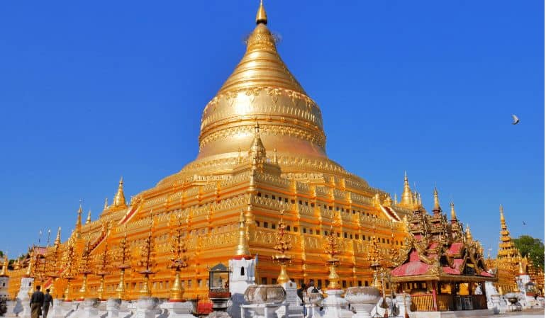 Shwekyeenar Pagoda in Bhamo myanmar