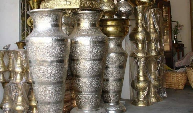 silver handicrafts in hsipaw myanmar