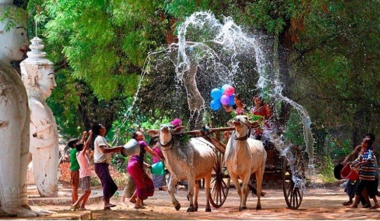 Thingyan festival in hsipaw myanmar