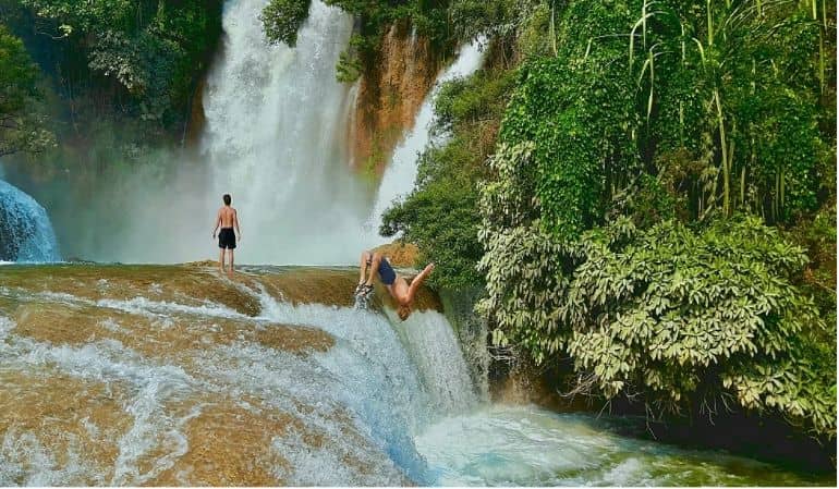 Hidden tiger falls in lashio, myanmar