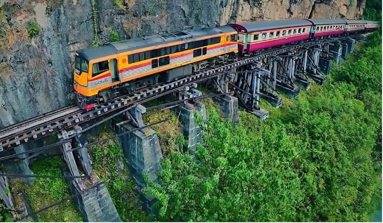 The Death Railway in kanchanaburi thailand