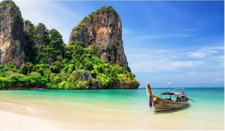railey beach in krabi, thailand