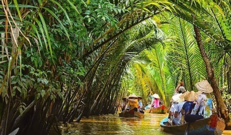 Mekong river in Ben Tre, Vietnam