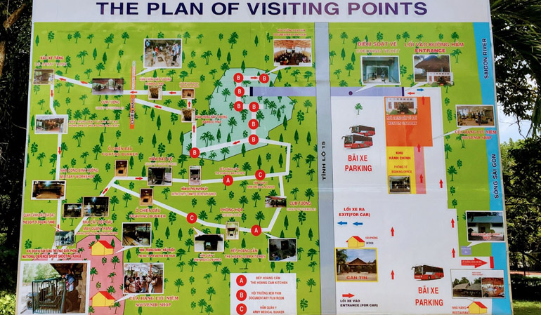 Cu Chi Tunnels Exploration Map