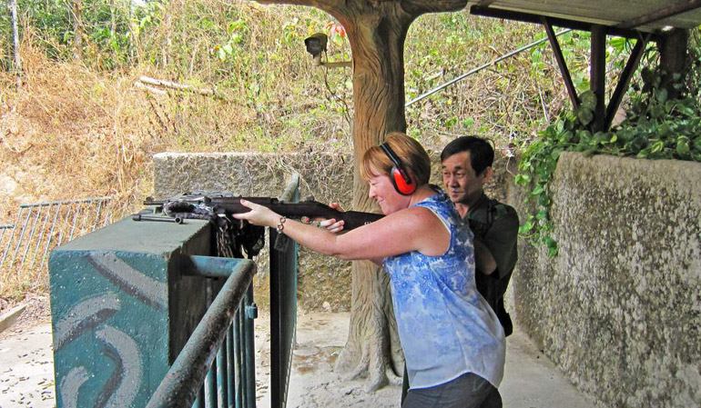 Shooting Range Experience in Cu Chi Tunnels