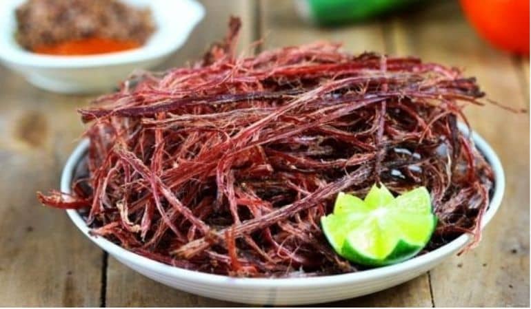 Dried buffalo meat