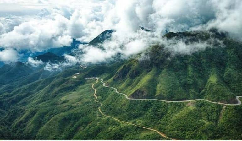 Ngoc Linh Mountain in Kon Tum, Vietnam