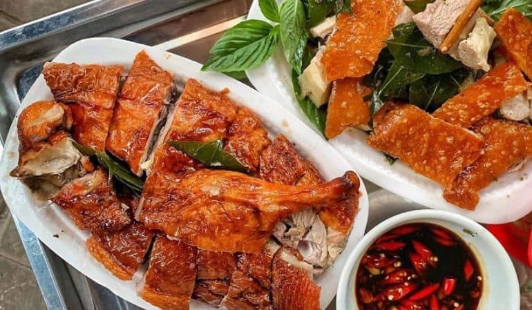 Roast duck in Lang Son, Vietnam