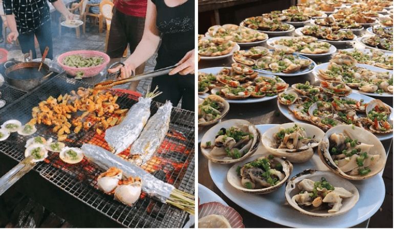 Front Beach Night Market in vung tau vietnam