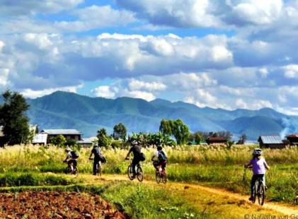 Inle Lake Cycling Tour To Nan Thei Village And Red Mountain