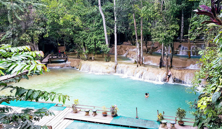 Discover Tad Sae Waterfall