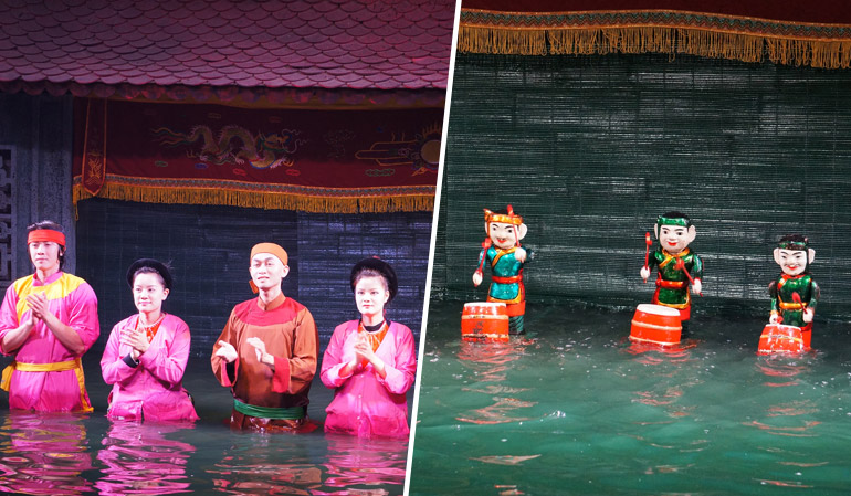 Water Puppet Shows in Thang Long Theatre
