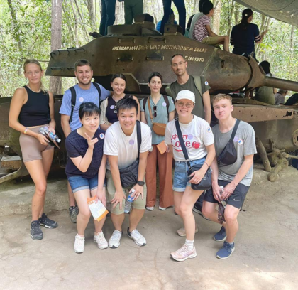 1 Day Cu Chi Tunnel and Rice Paper Village by Jeep