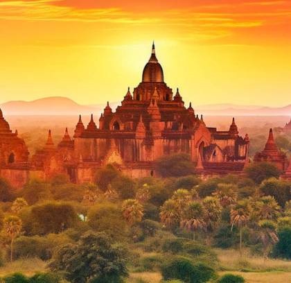Bagan Biking Tour to New Bagan