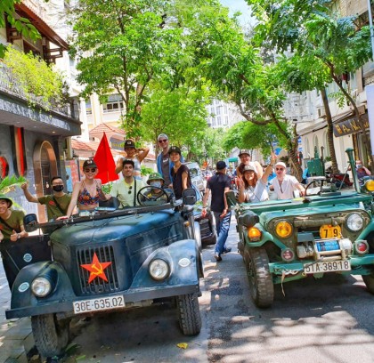 Iconic Hanoi Jeep Tour Full Day