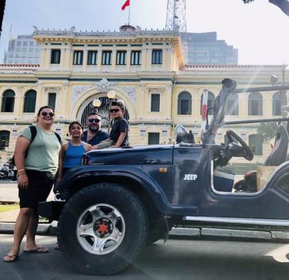 Saigon by Night: Food Tour & Live Music by Open-Air Jeep!