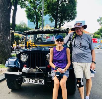 Saigon by Night: Food Tour & Live Music by Open-Air Jeep!