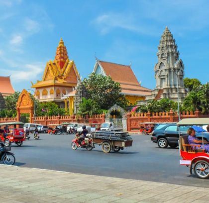Throughout Cambodia